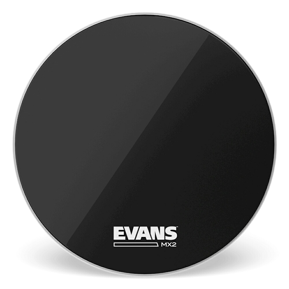 EVANS エバンス BD18MX2B 18" MX2 Black Marching Bass Head マーチングバスドラムヘッド｜chuya-online チューヤオンライン