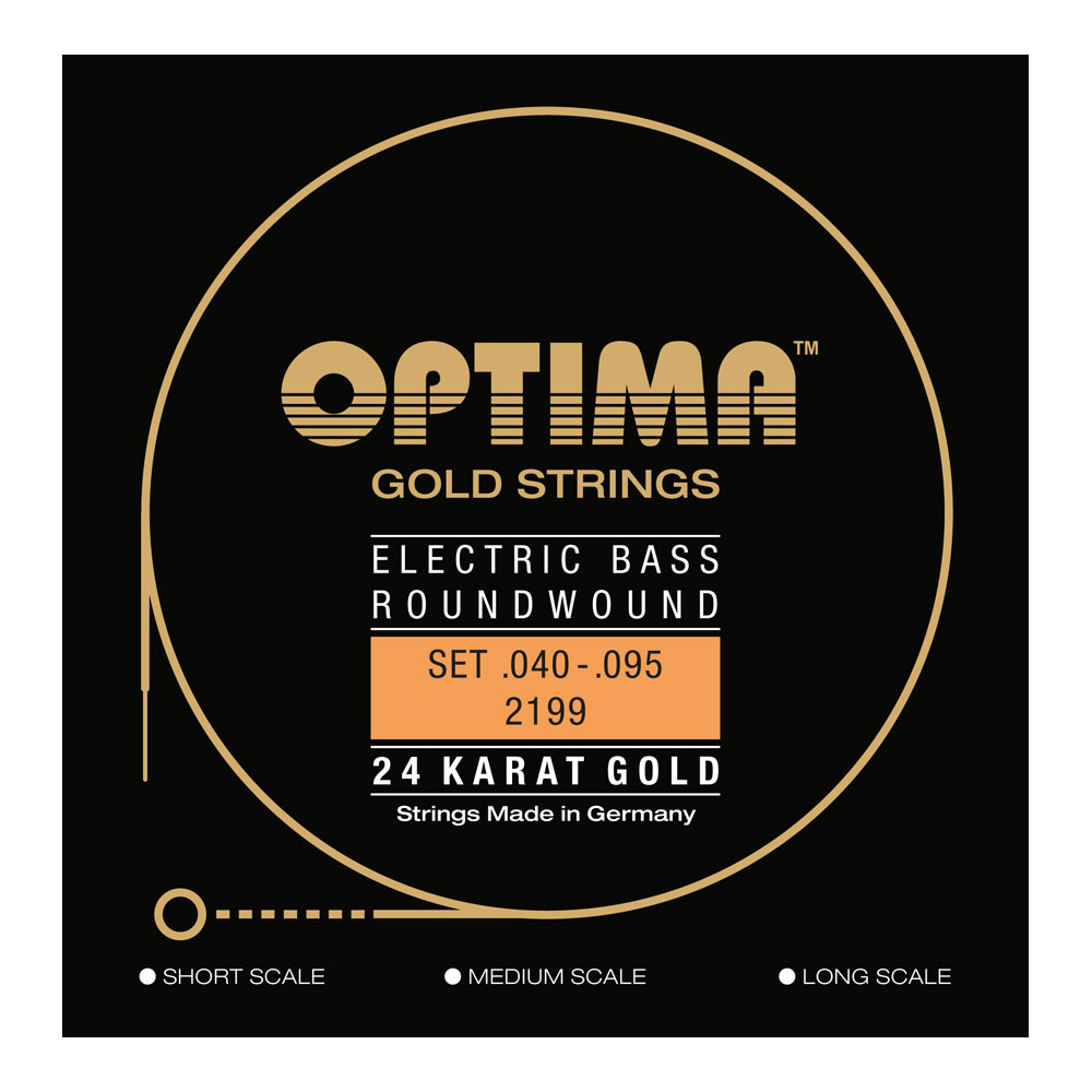 Optima Strings 2199 L L E Bass 24k Gold Strings エレキベース弦 Ice Org Br