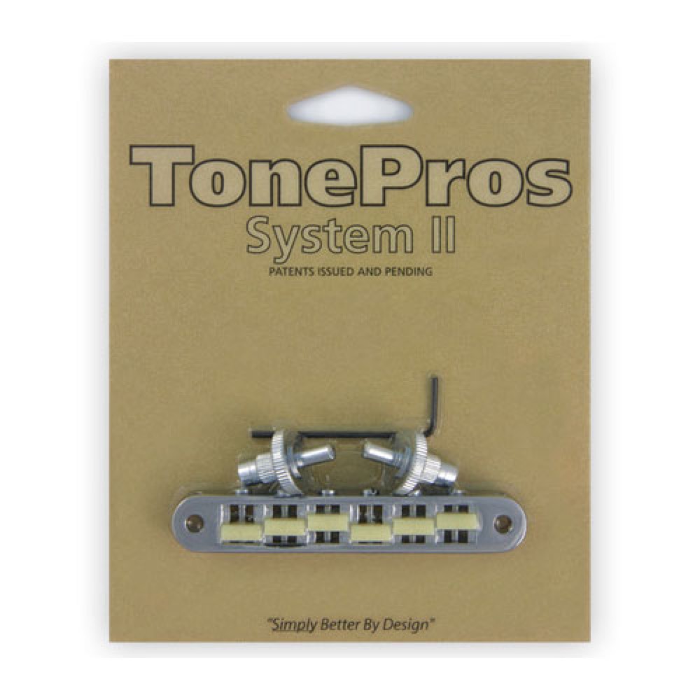 TonePros TP6G-C Standard Tuneomatic small posts notched “G Formula” saddles クローム ギター用ブリッジ