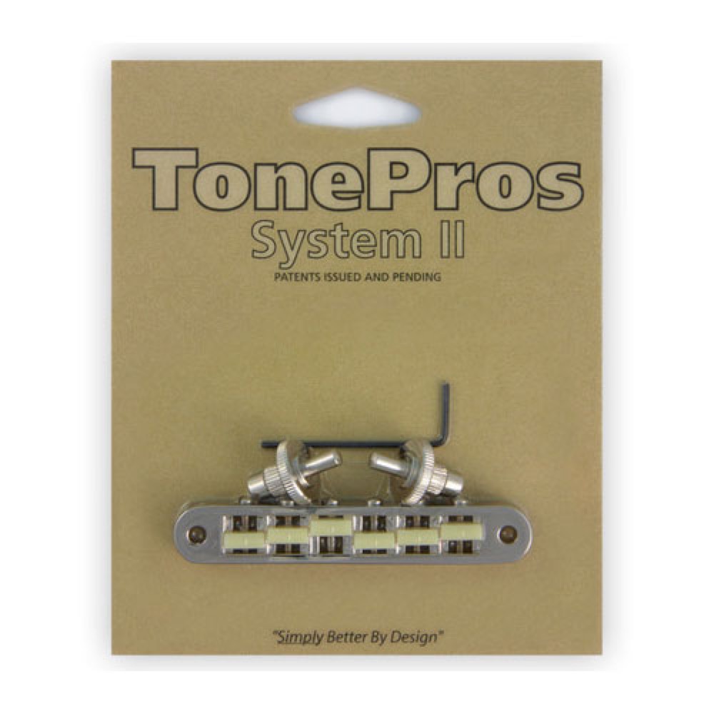 TonePros TP6G-N Standard Tuneomatic small posts notched &ldquo;G Formula&rdquo; saddles ニッケル ギター用ブリッジ｜chuya-online チューヤオンライン