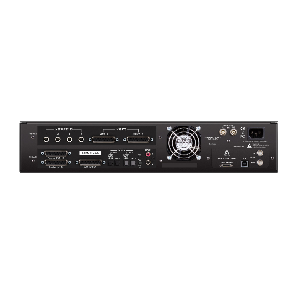 ApogeeSymphonyI/OMKIIPTHDChassiswith8x8AnalogI/O+8x8AES/OPI/O+8MicPreAmpModule(Bothslotspopulated)オーディオインターフェイス