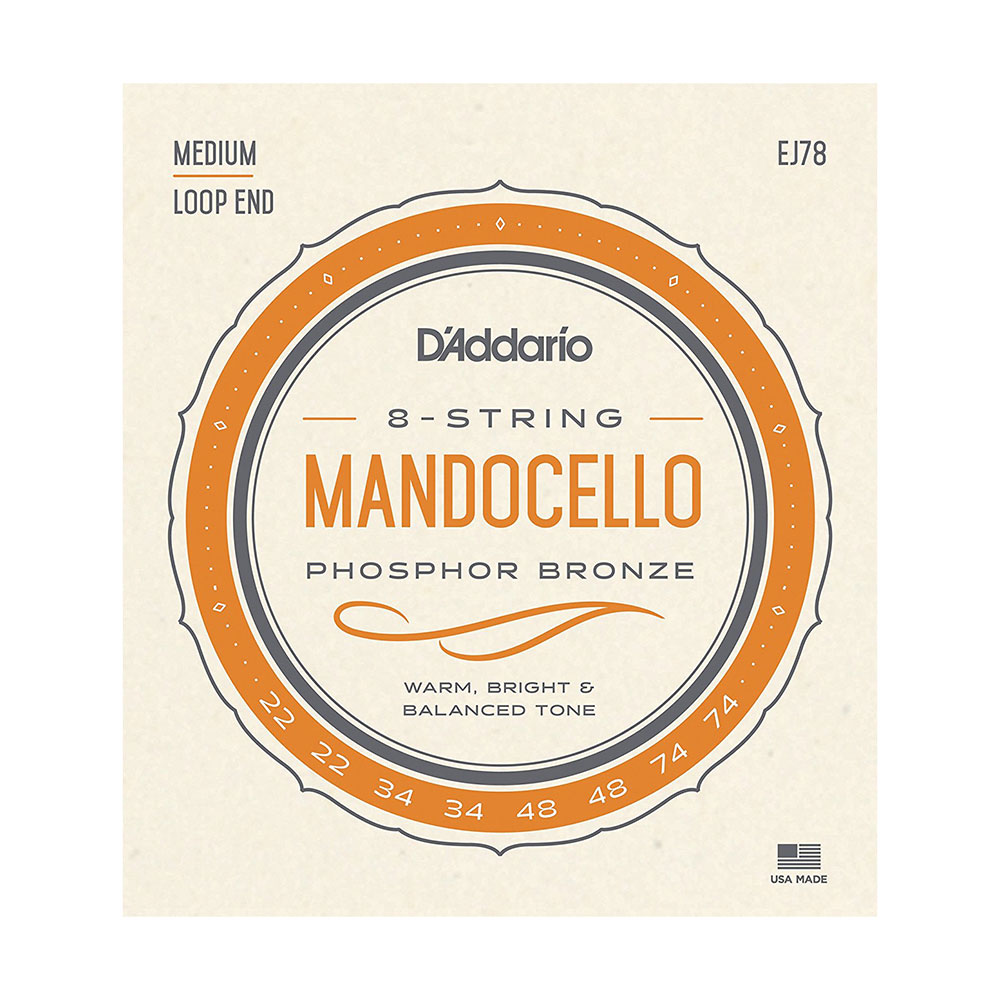 1914円 海外限定 D'Addario EJ78 Mandocello Phosphor Bronze マンドリン弦