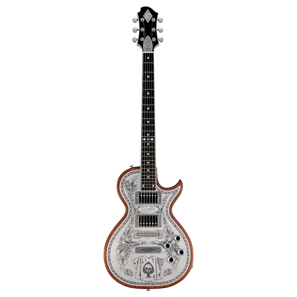 Zemaitis エレキギター 楽天市場】ZEMAITIS MFG-AC-24 Aces & Eights Black エレキ