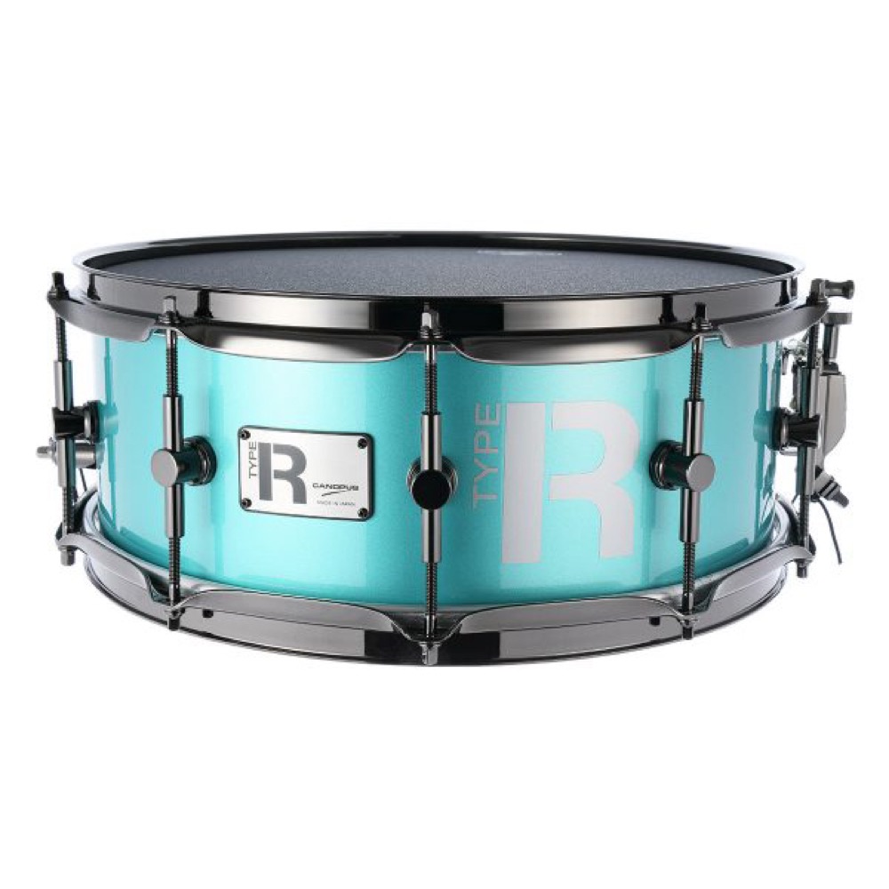 最大65 オフ Type R Drums Bullet Mtr 1455 Ph Black Nickel Parts Turquoise Metallic スネアドラム Fucoa Cl