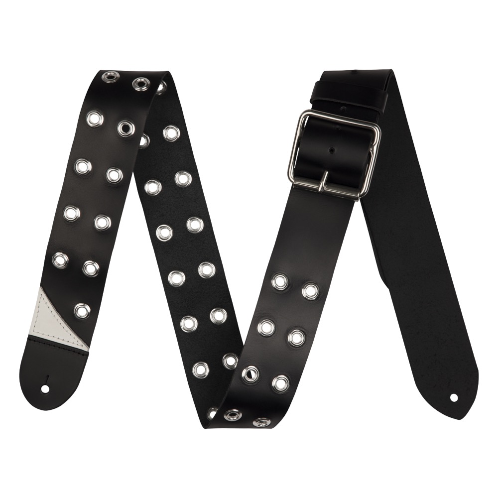 Jackson Grommet Leather Strap Black 2.5" ギターストラップ｜chuya-online チューヤオンライン