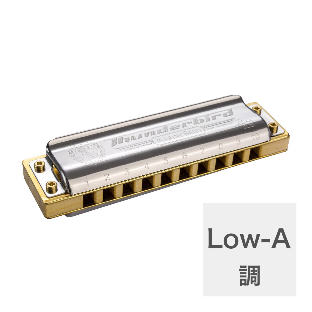 ホーナー ハーモニカ Low-A調 HOHNER Marine Band Thunderbird Low-A 10ホールハーモニカ ブルースハープ ブルースハーモニカ｜chuya-online チューヤオンライン