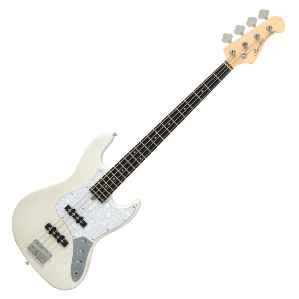 Bacchus エレキベース ホワイト Bacchus ジャズベース Hand Crafted Equipment エレキベース