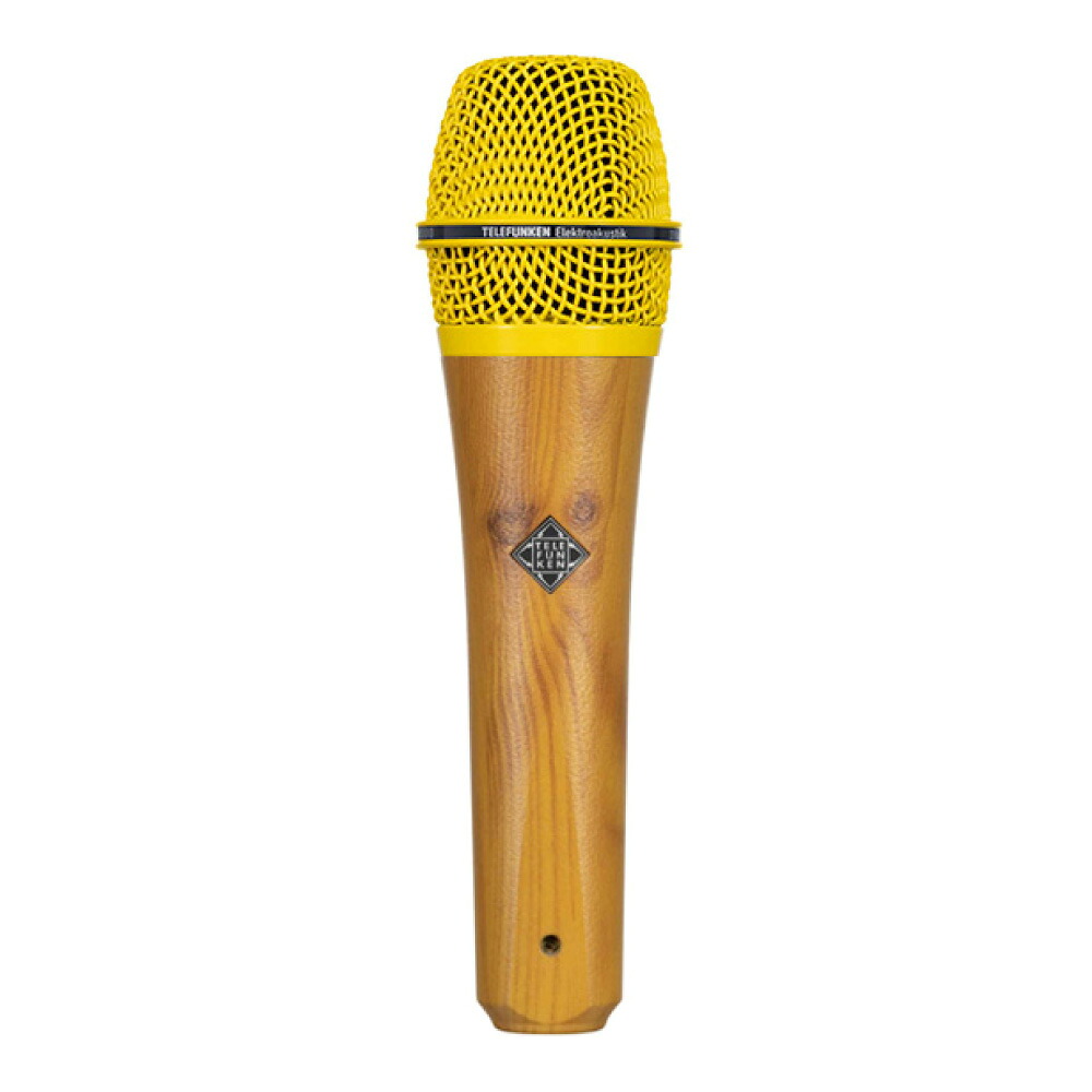 TELEFUNKEN M80 Custom Shop ライトウッド/イエロー ダイナミックマイク