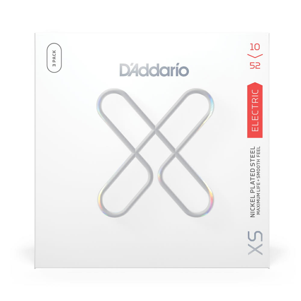 【3セットパック】 D'Addario ダダリオ XSE1052-3P Light Top Heavy Bottom 10-52 エレキギター弦