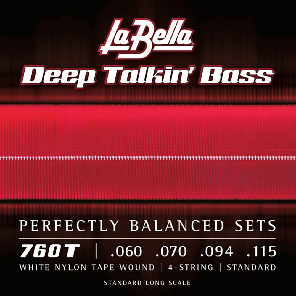ラベラ 弦 1セット La Bella 760T White Nylon Tape Wound 60-115 エレキベース弦