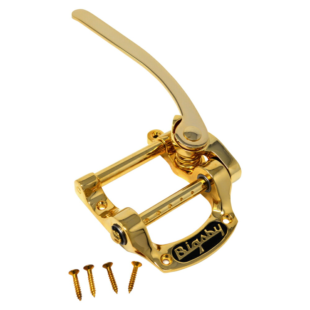 エレキギター トレモロ テールピース ビグスビータイプ シルバー BIGSBY ビグスビー B5 Vibrato Tailpiece String-Thru Polished