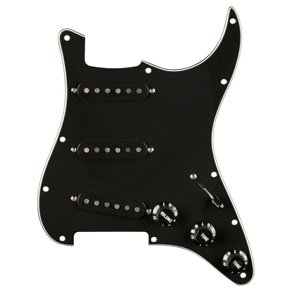 楽天市場】Fender フェンダー Pre-Wired Strat Pickguard Pure Vintage