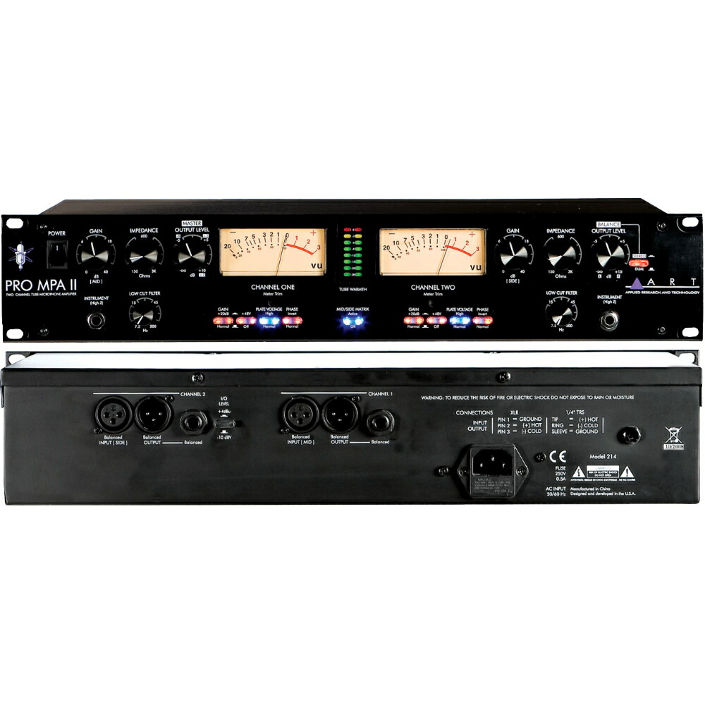 楽天市場】ART エーアールティー Digital MPA II 2ch 真空管マイク