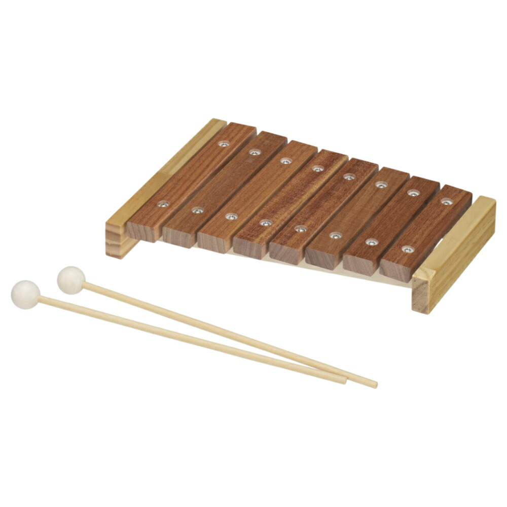 楽天市場】全音 木琴 ZX8K 8音 ばち付き 卓上 コンパクト