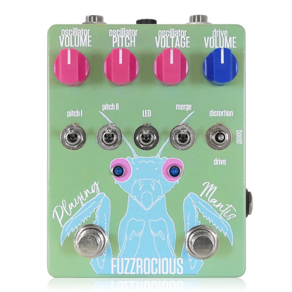 Fuzzrocious Pedals ファズロシャスペダルズ Playing Mantis オーバードライブ ディストーション ギターエフェクター|chuya-online チューヤオンライン
