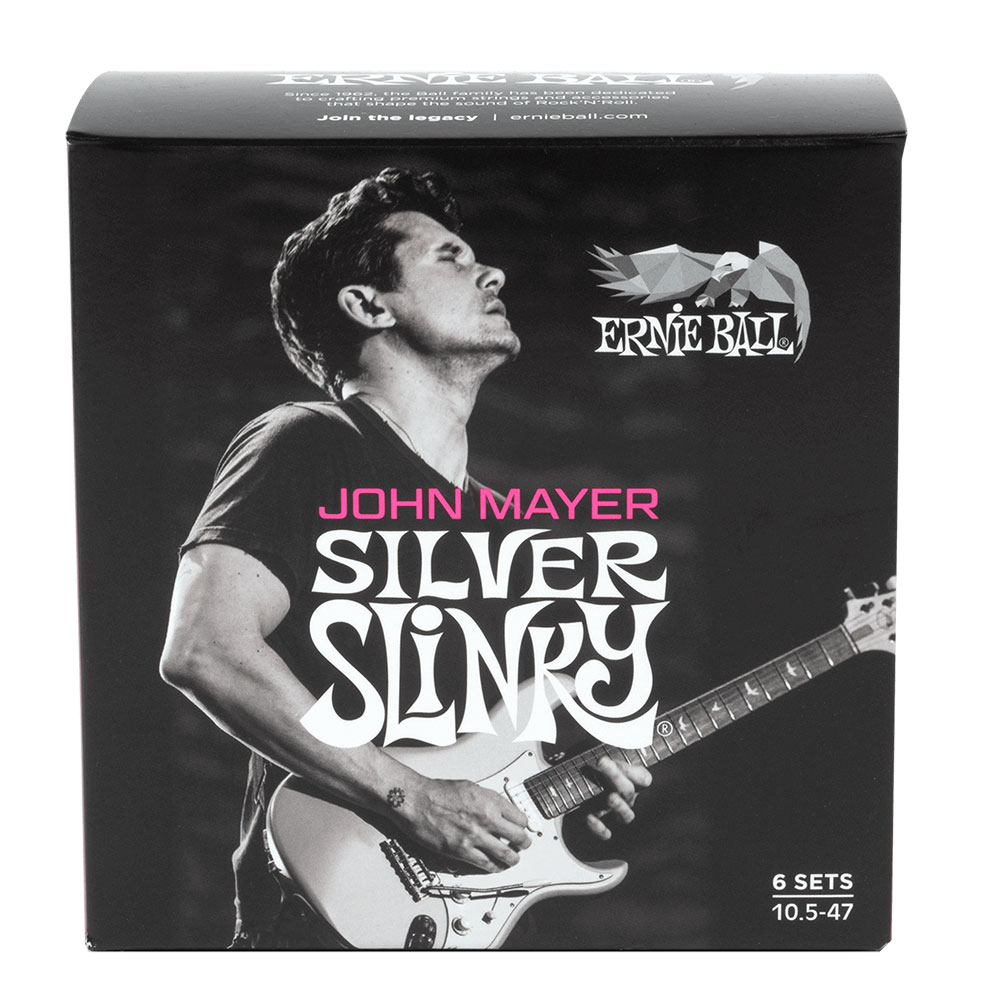 楽天市場】ERNIEBALL JOHN MAYER Silver Slinky Signature Electric