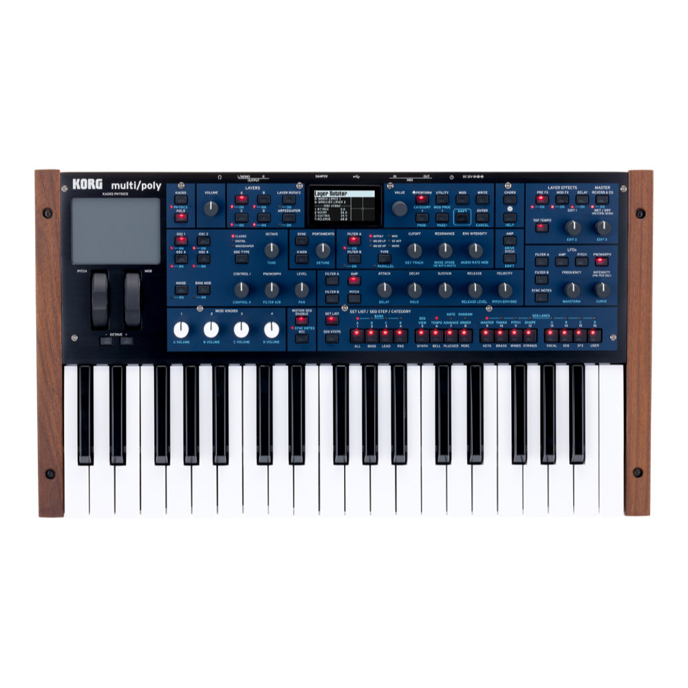 楽天市場】KORG multi/poly アナログモデリングシンセサイザー 4VCO