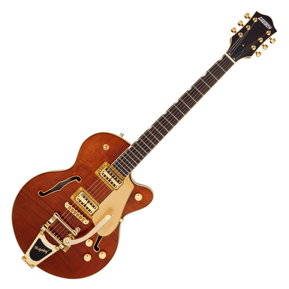 GRETSCH グレッチ Electromatic LTD Flame Okoume Broadkaster Jr. Single-Cut with Bigsby RNDORG エレキギター｜chuya-online チューヤオンライン