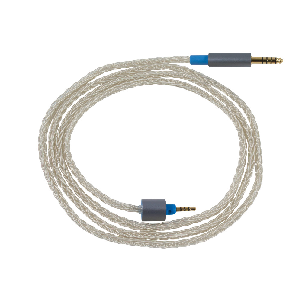 DEKONI AUDIO デコニオーディオ Ensemble Cables HP-Split 4.4mm-64” シルバー CBZ-HP-64-TW-4.4 モジュラーヘッドフォンケーブル