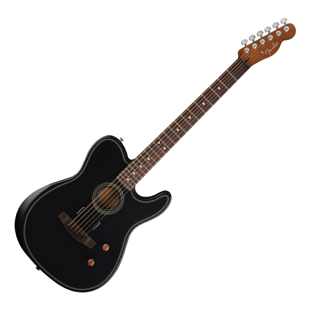 Fender フェンダー Acoustasonic Standard Telecaster Black エレクトリックアコースティックギター｜chuya-online チューヤオンライン