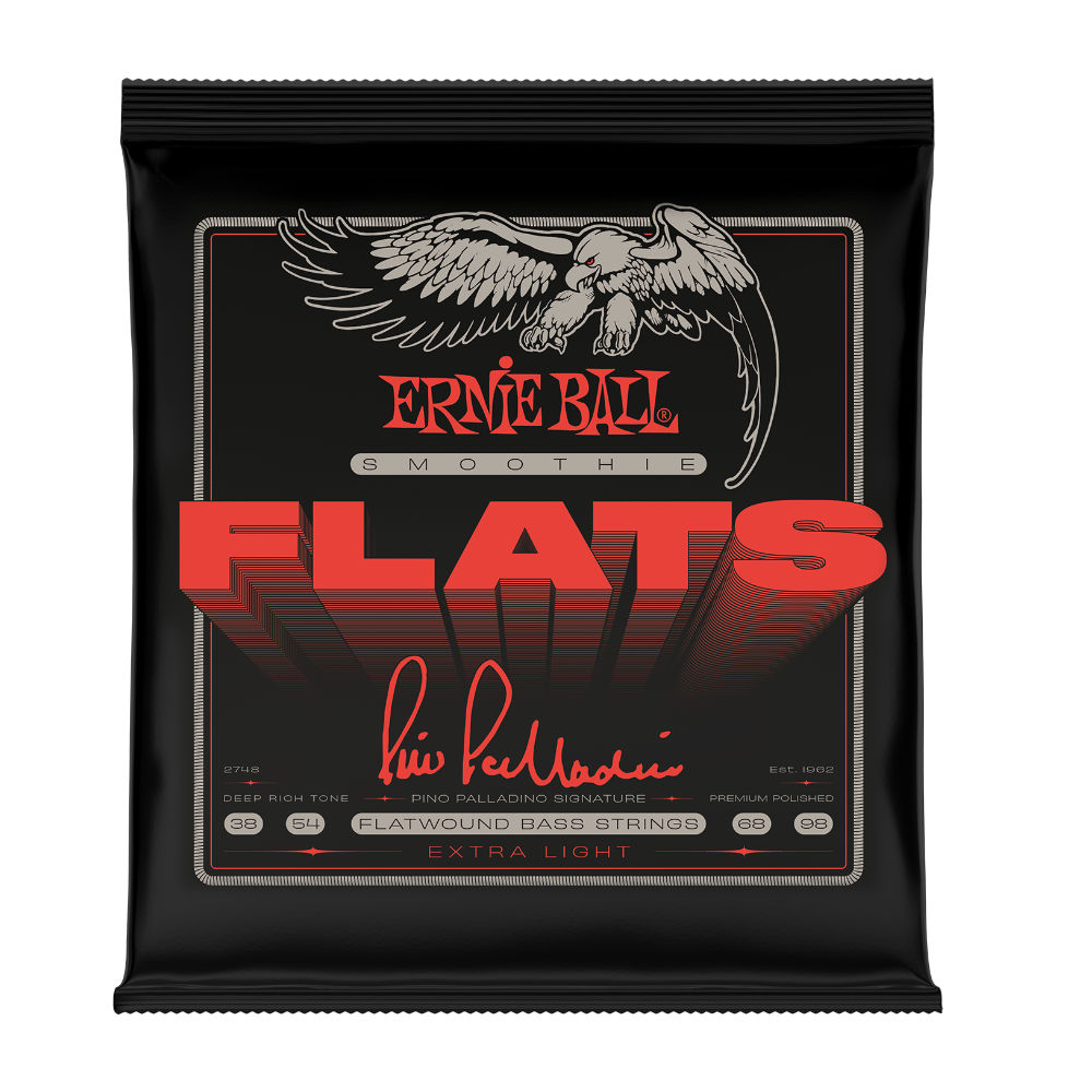 ERNIE BALL 2748 BASS Pino Palladino Smoothie Flats Bass Strings Extra Light 38-98 ピノパラディーノ フラットワウンド|chuya-online チューヤオンライン