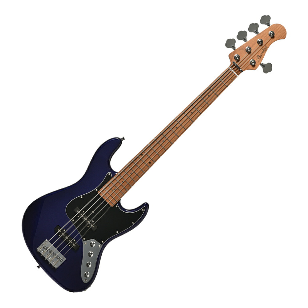 Bacchus WJB5-630-RSM M-Act BLK 5弦ベース Bacchus WJB5-630-RSM/M-Act 5弦ベース 初心者12点セット 【充電