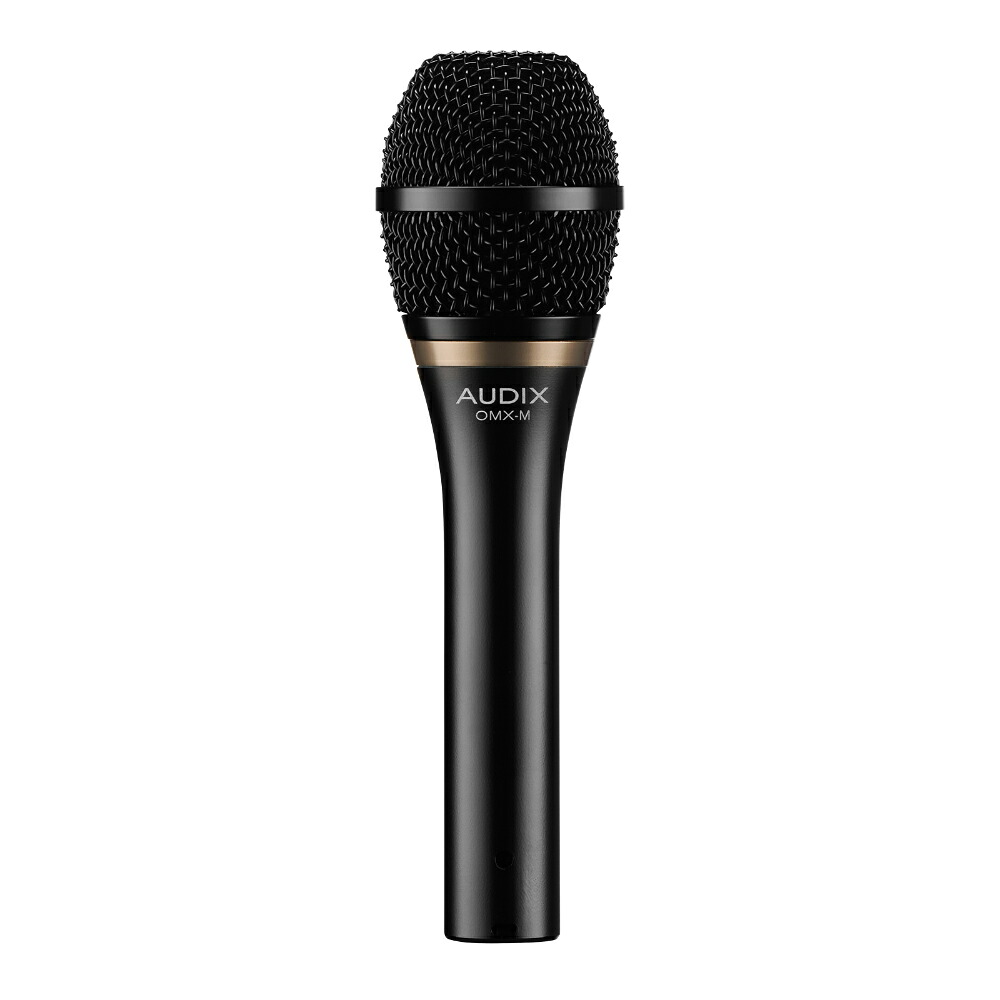 マイク AUDIX OMX-M ボーカル用ダイナミックマイク Mid-Tight マイクスタンドに設置したボーカル向き|chuya-online チューヤオンライン