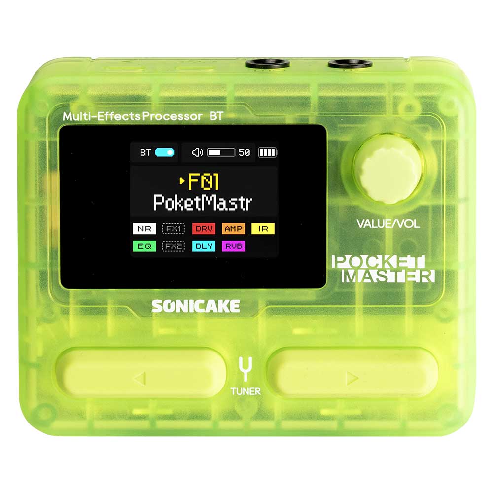 ソニケーキ Sonicake Pocket Master QME-10TGN クリアグリーン マルチエフェクター