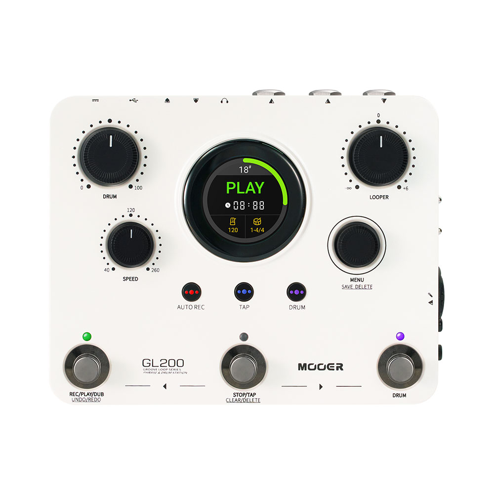 Mooer ムーアー GL200 ステレオルーパー ドラムマシンペダル エフェクター｜chuya-online チューヤオンライン