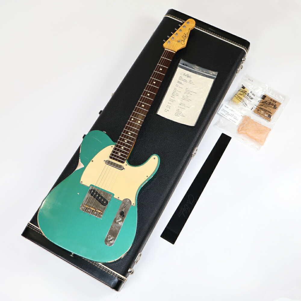【中古】 エレキギター J.W.Black Guitars JWB-T Alder Rosewood FB Soft Aged Sherwood Green Metalic 2016年製 JWブラック TLスタイル 3.12kg 軽量個体