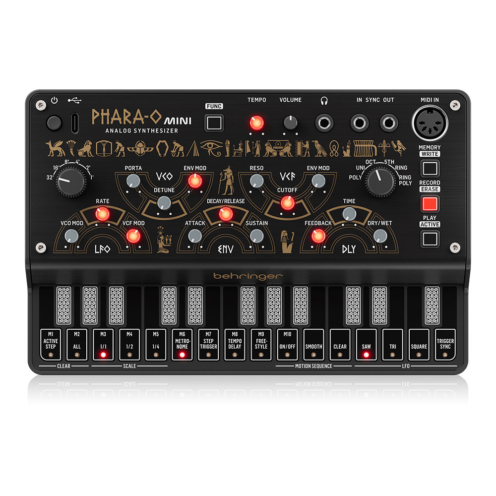 BEHRINGER PHARA-O MINI シンセサイザー 3VCO/クラシックVCF/リングモジュレーター16ステップシーケンサー/ディレイ搭載 15,048円