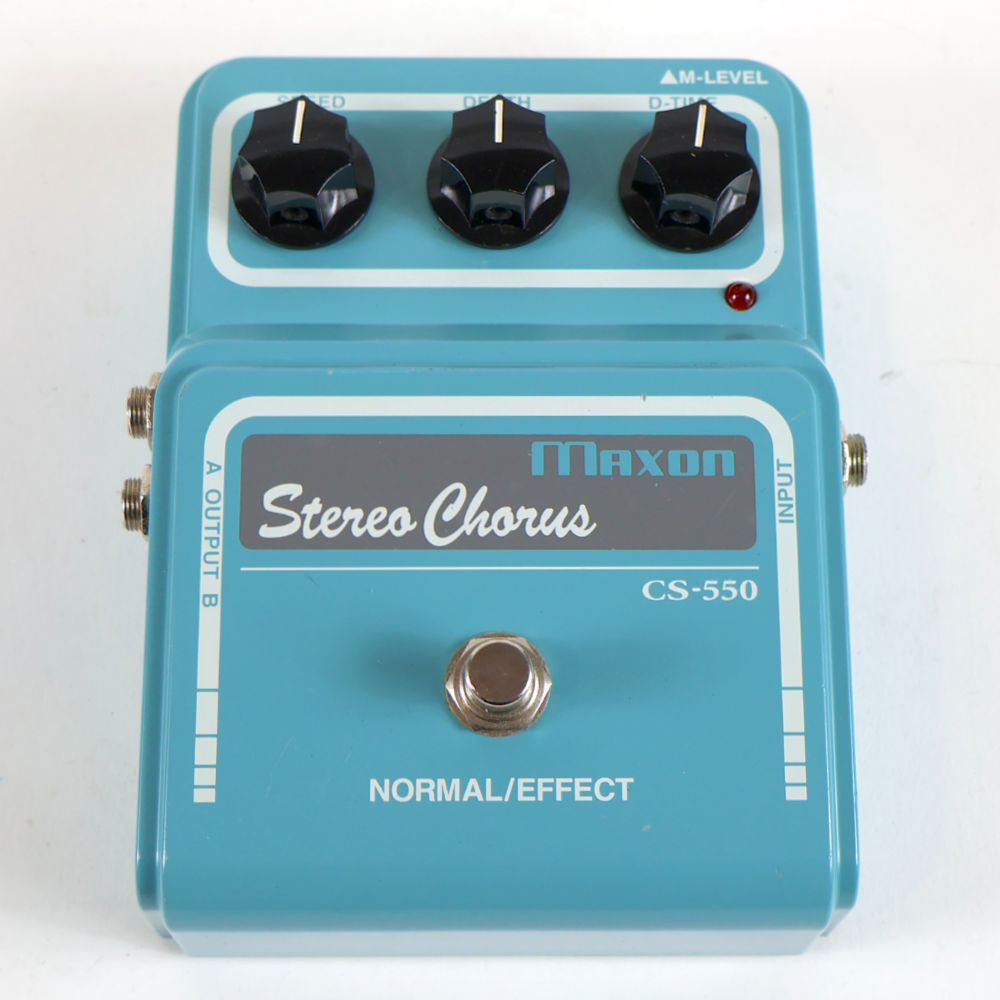 【中古】コーラス エフェクター MAXON マクソン CS-550 Stereo Chorus ギターエフェクター