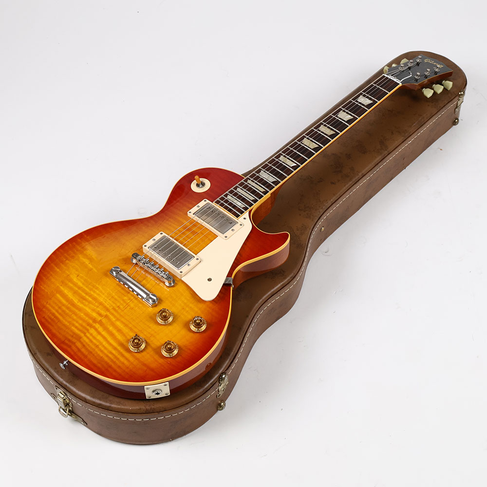 【中古】 エレキギター Gibson Custom Shop Historic Collection 1959 Les Paul Standard Reissue Mod. 2005年製 ピックアップ57クラシック/ポット/コンデンサー交換済み Cherry Sunburst ｜chuya-online チューヤオンライン