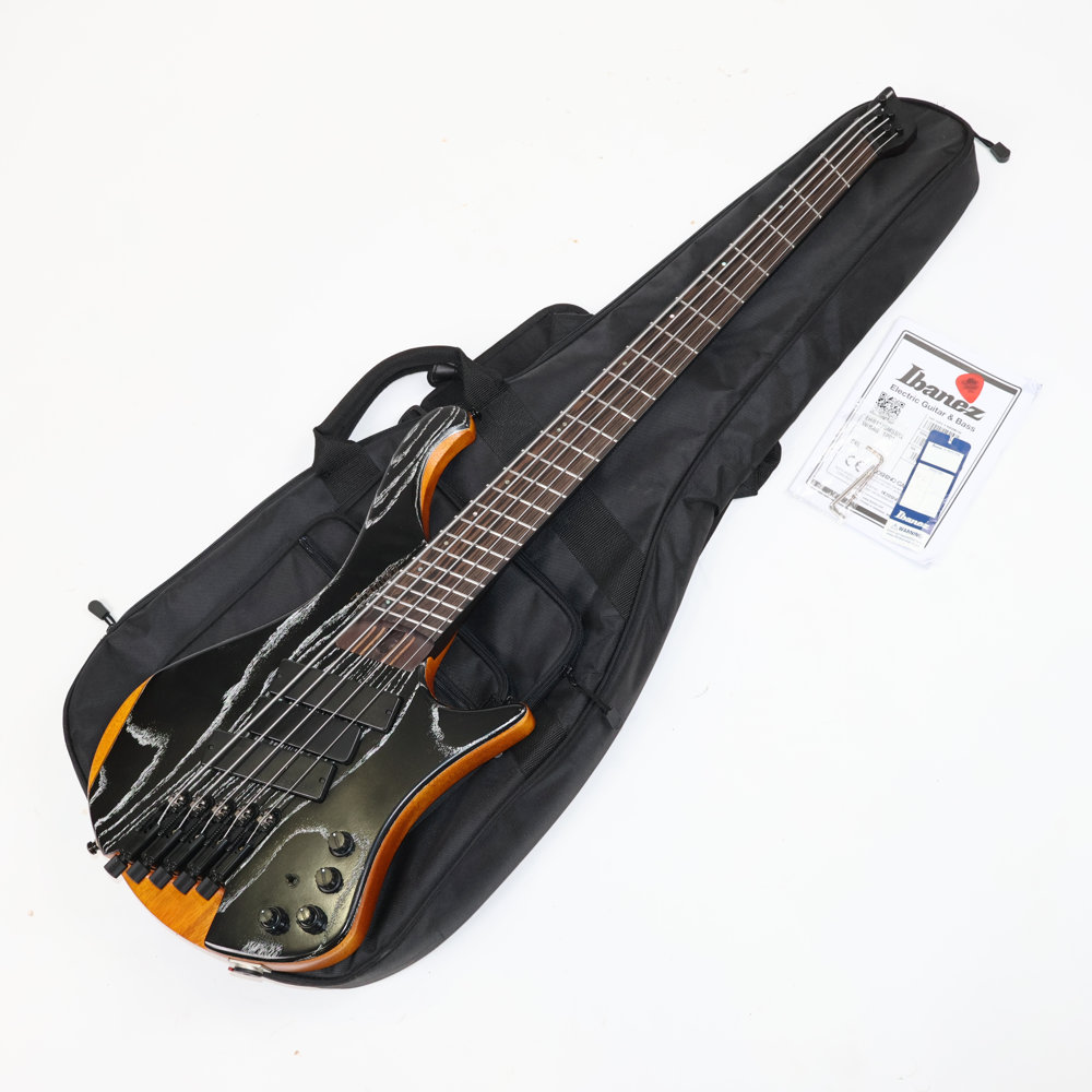 【中古】 エレキベース 5弦ベース Ibanez EHB1135MS SKL（Silver Wave Black Low Gloss） 2024年製 5弦 マルチスケールベース｜chuya-online チューヤオンライン