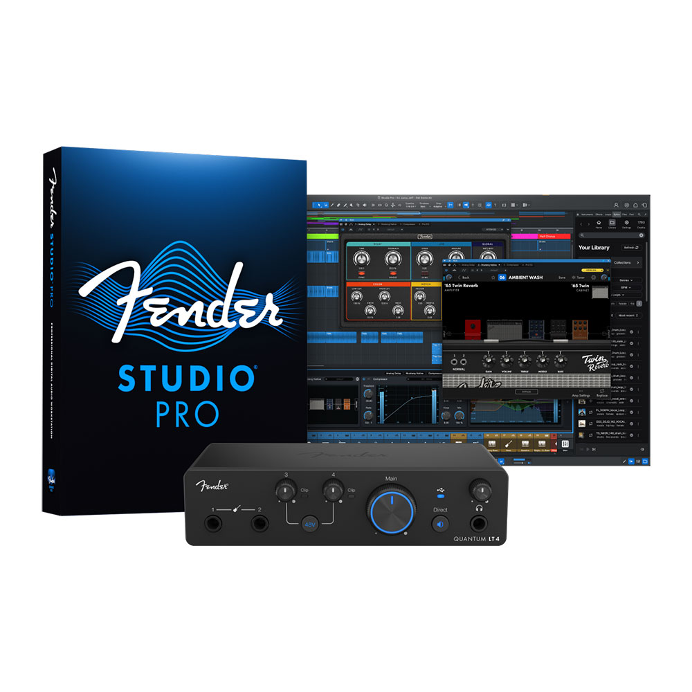 Fender フェンダー Quantum LT 4 USB-C Audio Interface USB-Cオーディオインターフェイス|chuya-online チューヤオンライン