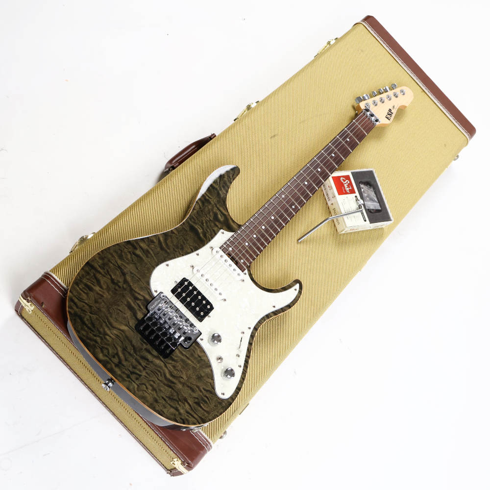 【中古】 エレキギター ESP Snapper-CTM-24-FR Rosewood FB See Thru Black 2013年頃製 Mod. リアピックアップ Suhr DA（Doug Aldrich）搭載 オリジナルピックアップあり｜chuya-online チューヤオンライン