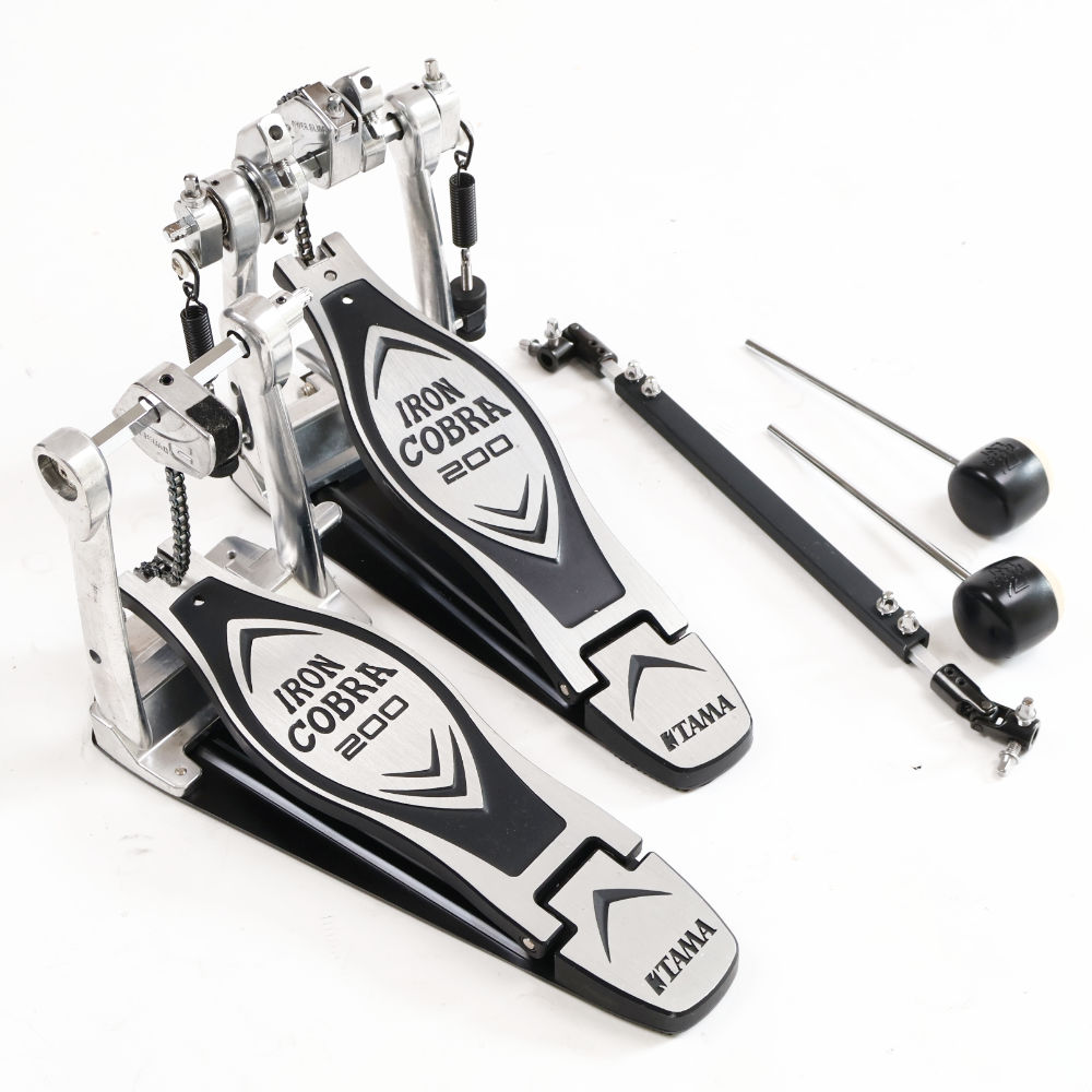 【中古】 ドラムツインペダル タマ TAMA HP200PTW Iron Cobra 200 Twin Pedal Power Glide アイアンコブラ|chuya-online チューヤオンライン
