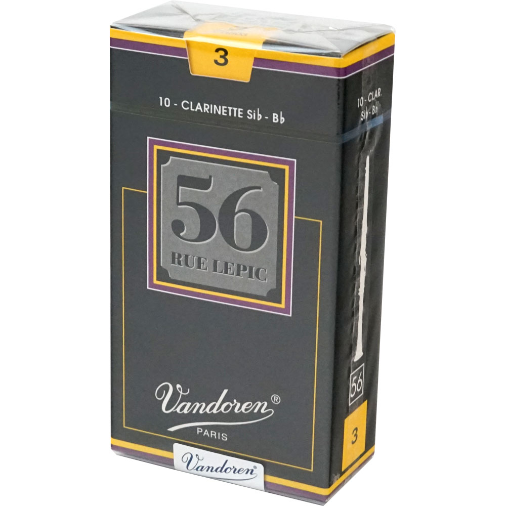 ルピック 56 B♭用クラリネットリード 3番 2箱 VANDOREN 【2個セット】《硬さ：3》B♭クラリネット用リード