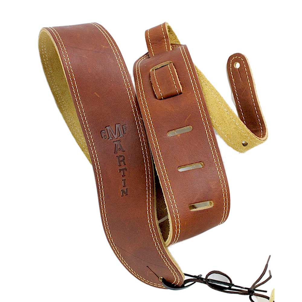マーティン　レザースウェードギターストラップ　ブラウン 楽天市場】Martin ギターストラップ BALL GLOVE LEATHER SUEDE