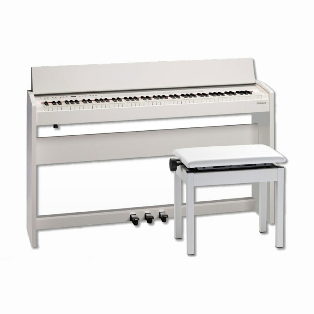 Roland F 140r Wh F 140r 電子ピアノ 高低自在イス付き Roland セット 組立設置無料サービス中 Wh Chuya Onlineローランド ピアノデジタル Pha 4スタンダード鍵盤を採用
