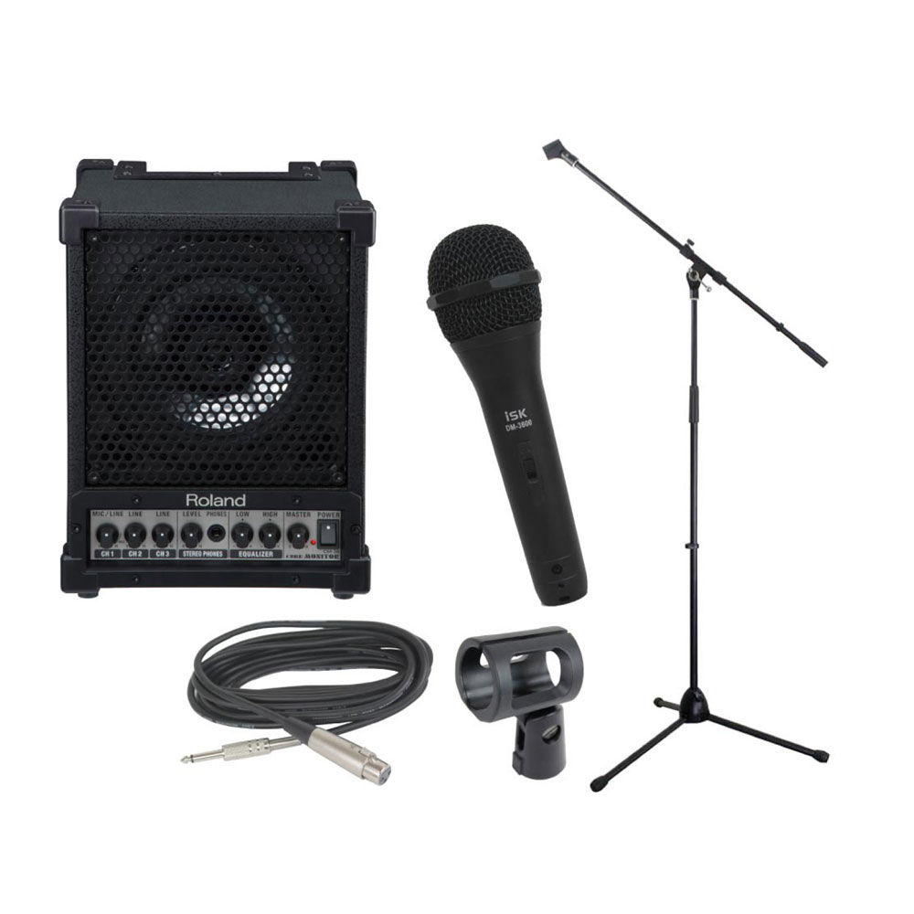 人気満点 楽天市場 Roland Cm 30 ポータブルミキシングモニター マイクケーブル付きダイナミックマイク マイクスタンド 簡易pa 3点セット Chuya Online 驚きの値段 Www E Viar Com