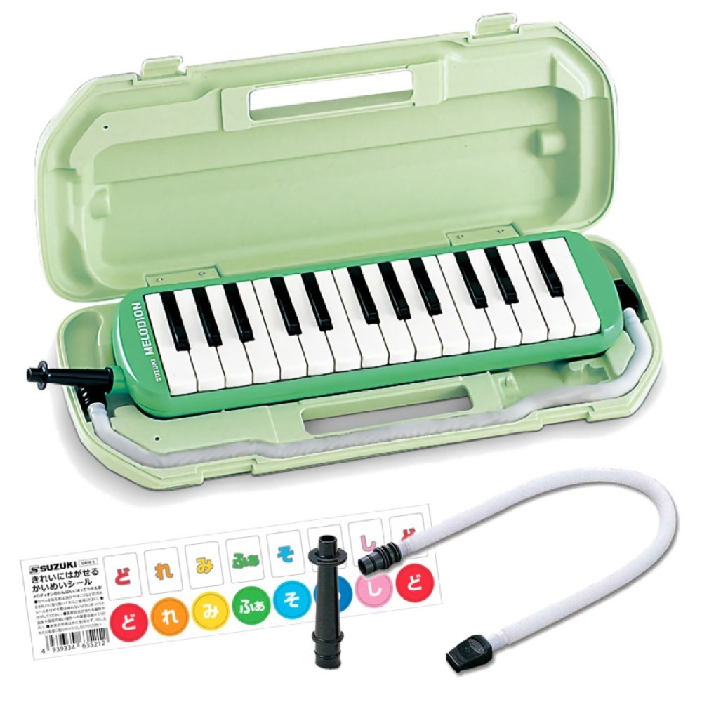 スズキ SUZUKI MX-27 鍵盤ハーモニカ＆スペア用吹き口セット 【どれみシールプレゼント】