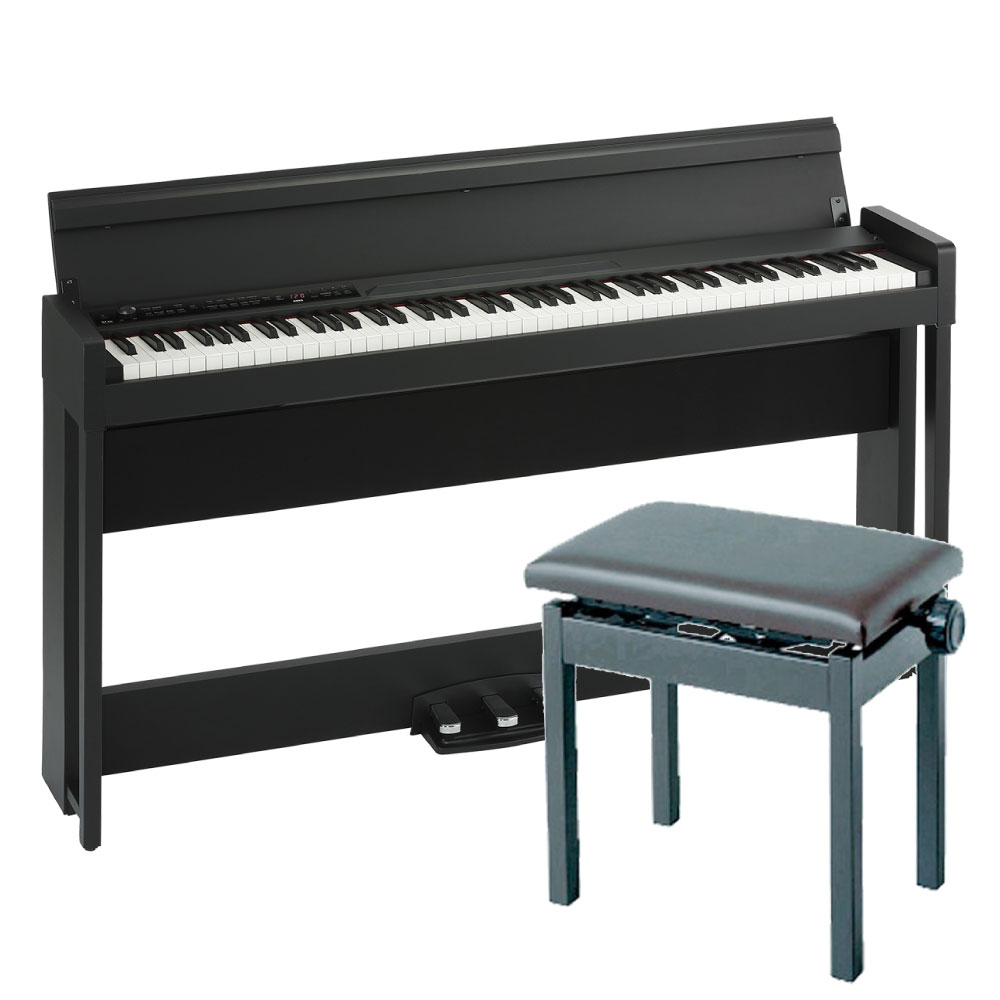 高低自在イス付き Air Korg Korg Korg 電子ピアノ C1 Air モダンなデザインの日本製電子ピアノ コルグ キーボードベンチセット Chuya Online Korg Bk Pc 300bk