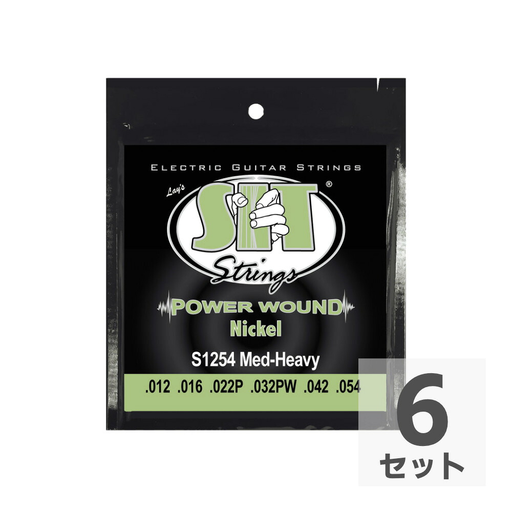 SIT STRINGS S1254 MEDIUM HEAVY エレキギター弦&times;6セット｜chuya-online チューヤオンライン