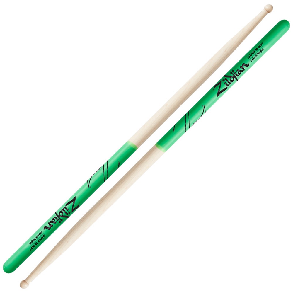 ZILDJIAN LAZLZS7AMDG Maple Series SUPER 7A GREEN DIP ドラムスティック×6セット