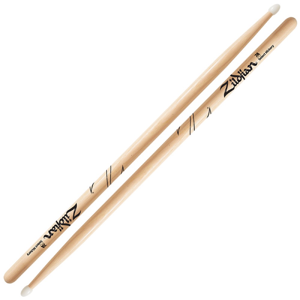 ZILDJIAN LAZLZ7AN Hickory Series SUPER 7A NYLON NATURAL DRUMSTICK ドラムスティック&times;6セット｜chuya-online チューヤオンライン