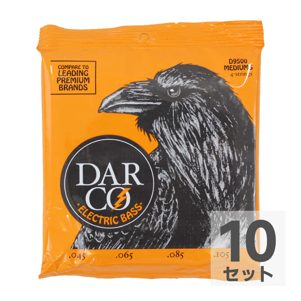 Darco D9500 Electric Bass Nickel Plate Medium エレキベース弦×10セット