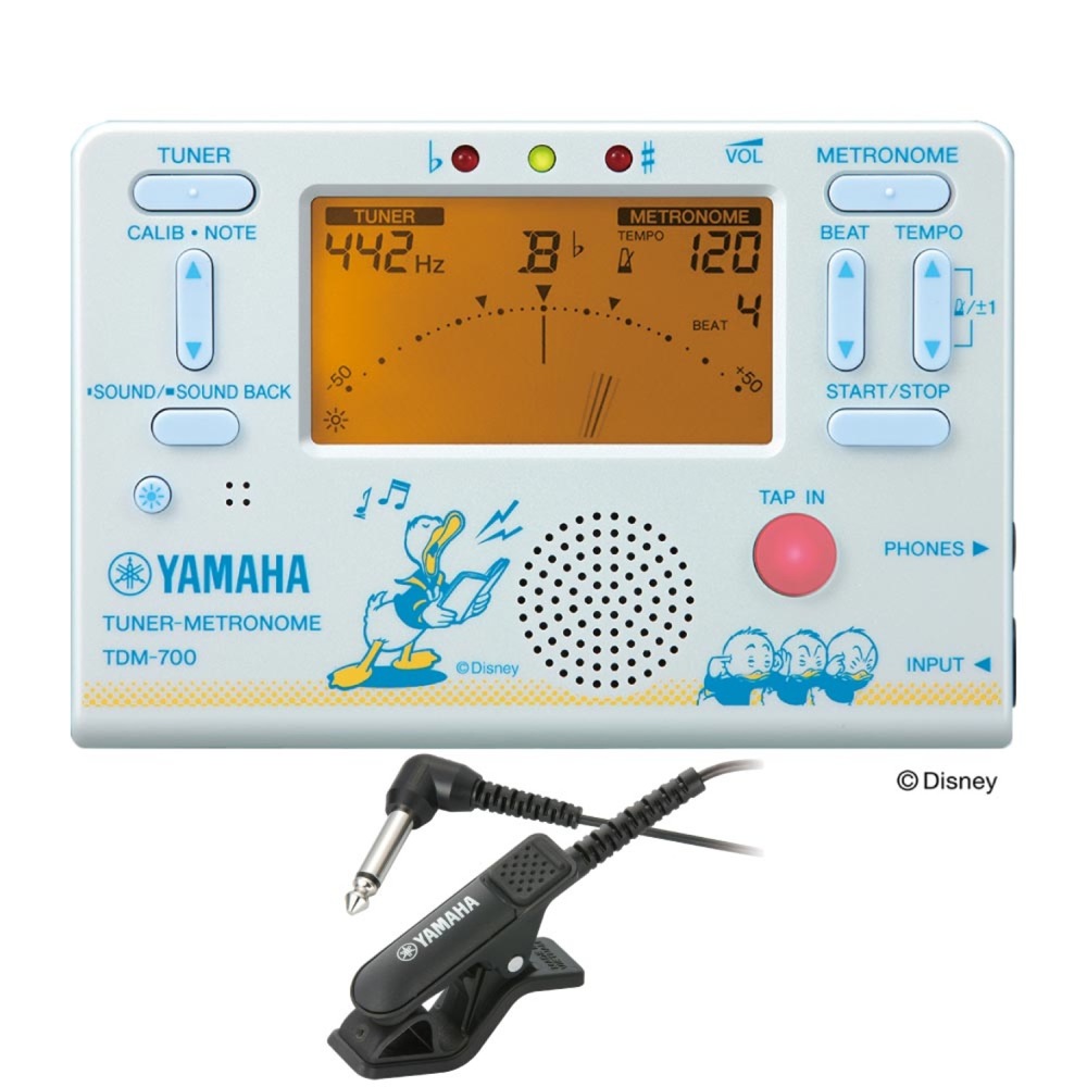 Yamaha 2点セット チューナー専用マイクロフォン付き ディズニー Tm 30bk メトロノーム チューナー Tdm 700dd2 ドナルドダック
