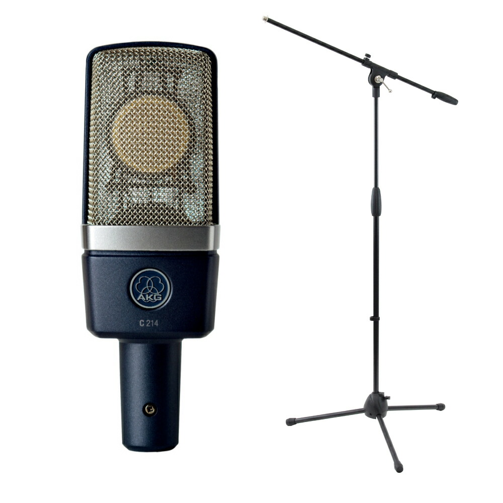 楽天市場】AKG コンデンサーマイク C214 + デスクアームマイク