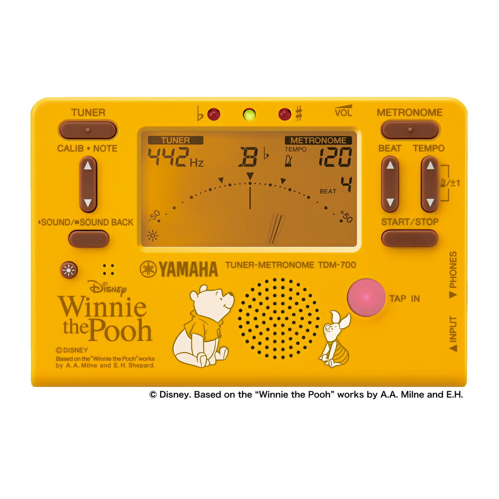 楽天市場 Yamaha Tdm 700dpo4 ディズニー くまのプーさん チューナー メトロノーム Fa 01 チューナー用コンタクトマイク付き 2点セット Chuya Online